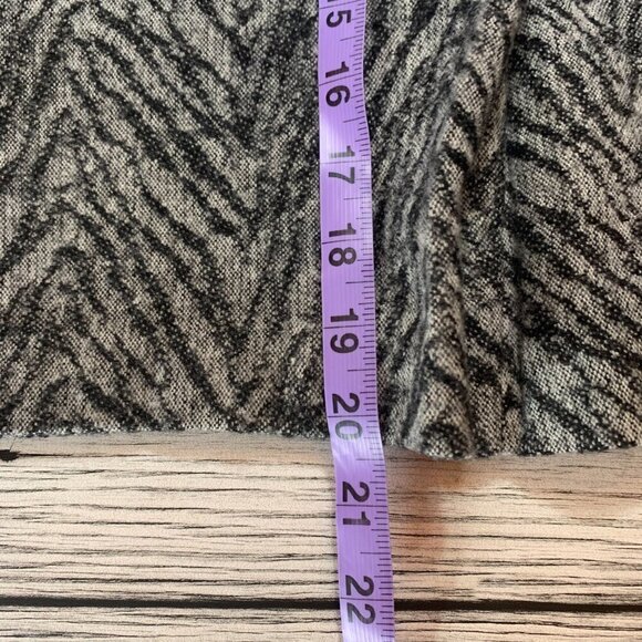 Vintage Y2K Zebra Animal Print Wool Blend Faux Wrap A-Line Skirt - Picture 13 of 13